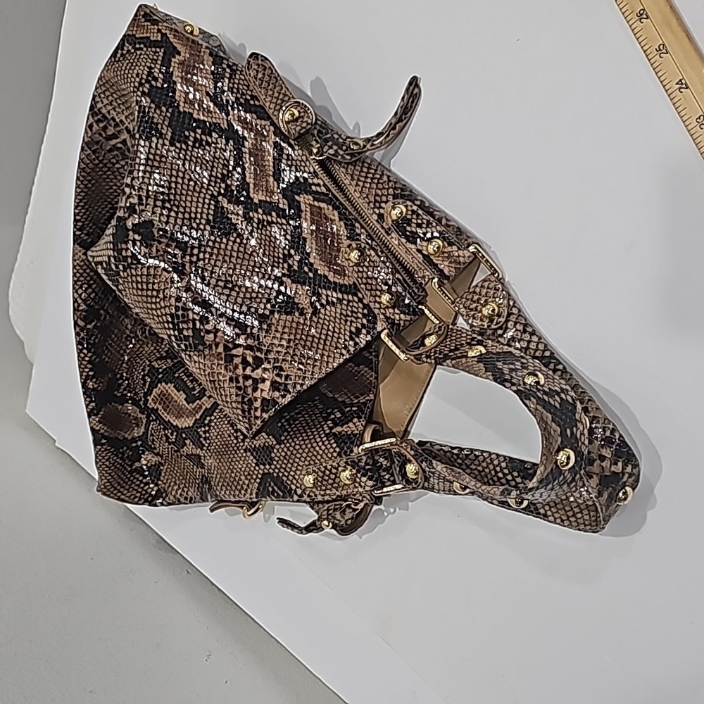 Stuart Weitzman Python Hobo Studded Shoulder Bag … - image 7